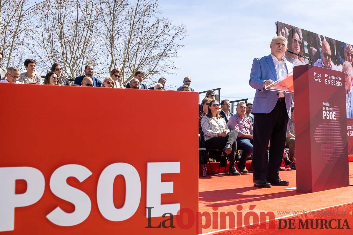 Presentación de José Vélez como candidato del PSOE a la presidencia de la Comunidad