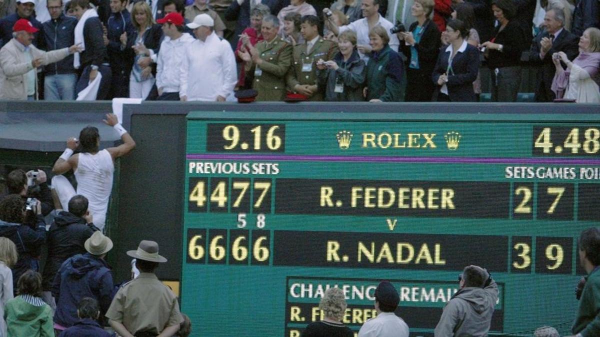 Nadal escala al palco