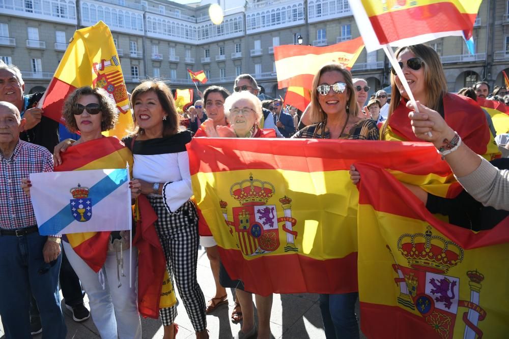 Concentración por la unidad de España en A Coruña