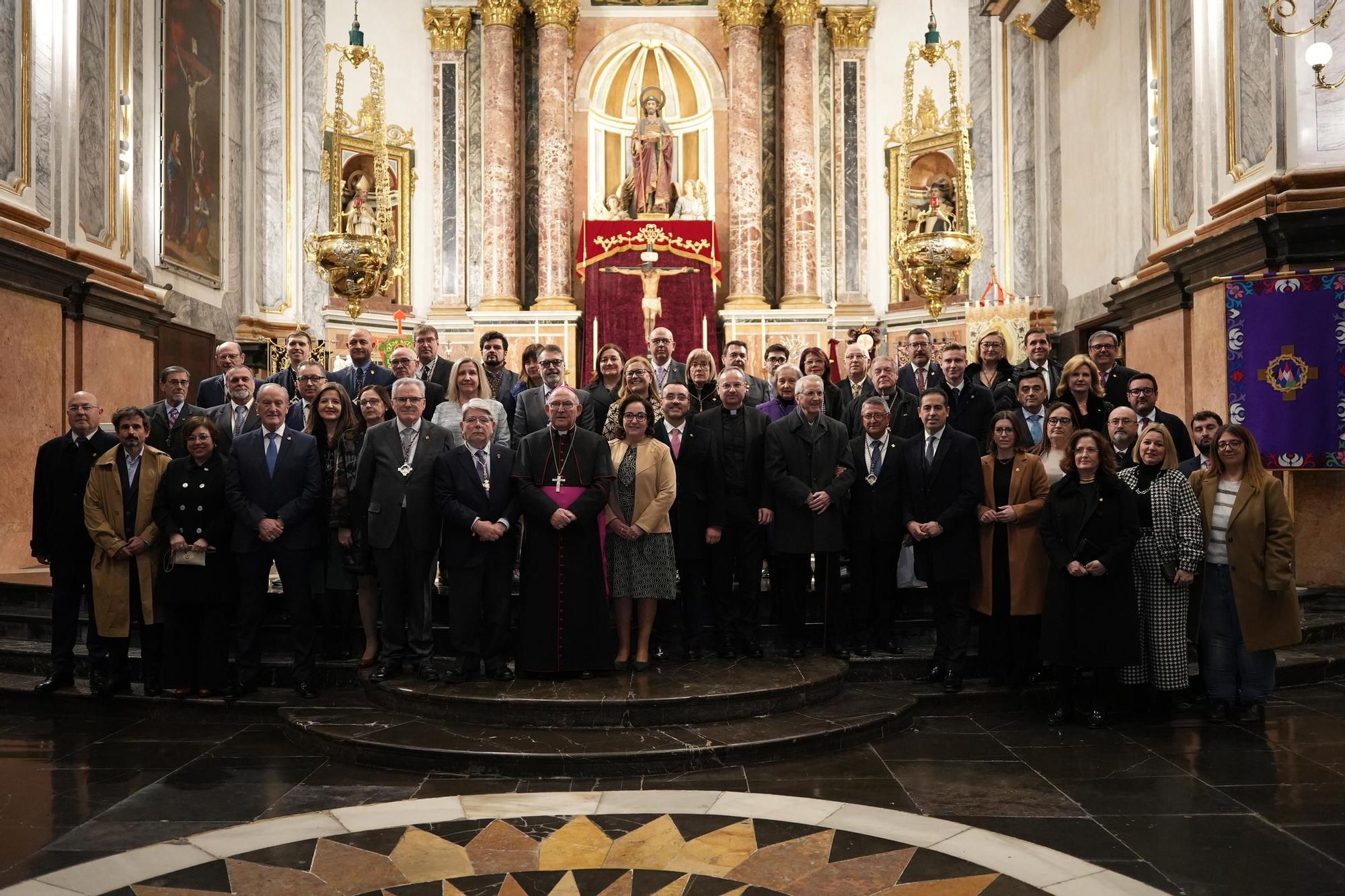 Las fotos de la misa para conmemorar el 50º aniversario de la Junta Central de Semana Santa de Vila-real