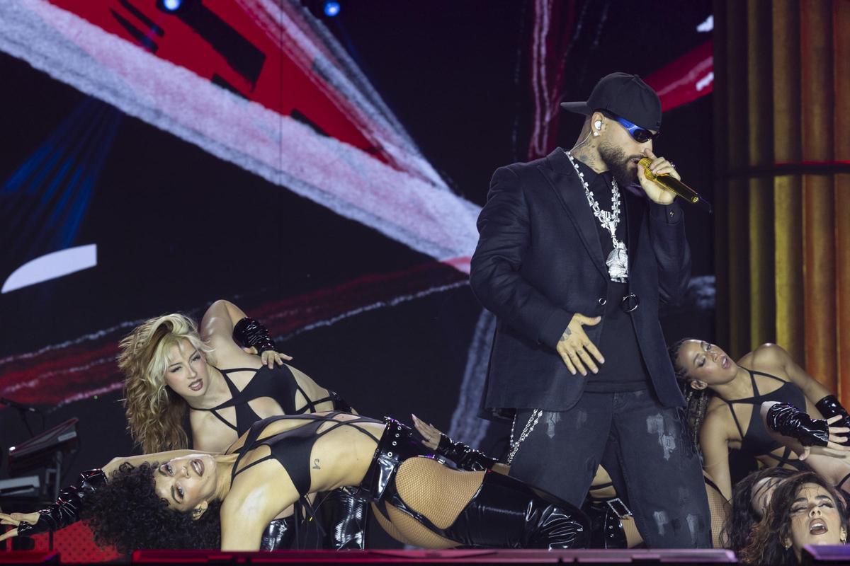 Actuación de Maluma en Las Palmas de Gran Canaria.