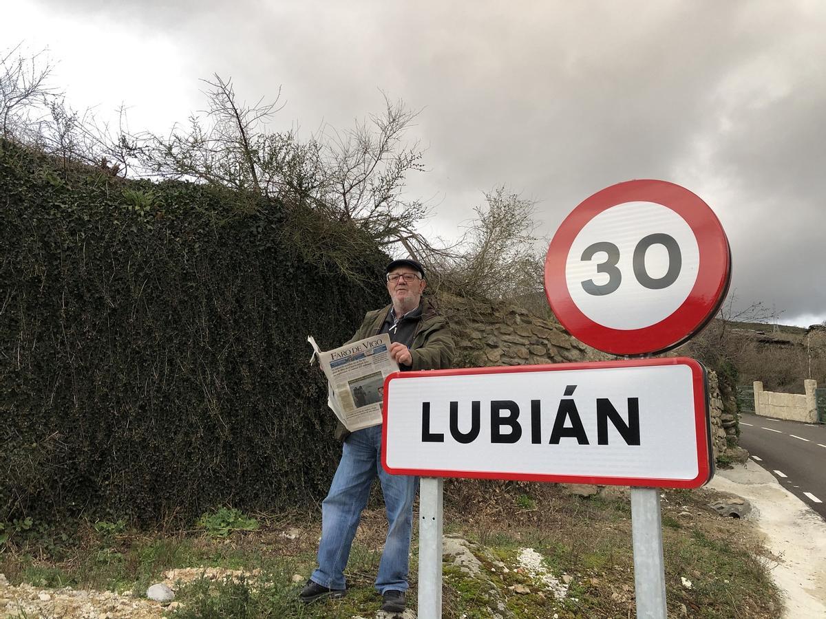En Lubián (Zamora), donde empezó como profesor. Foto tomada en 2020