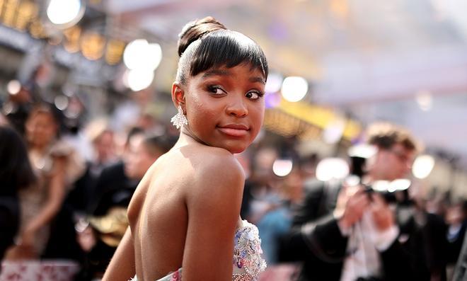 Saniyya Sidney en los premios Oscar 2022.