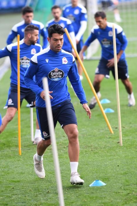 Sesión a puerta cerrada en Riazor