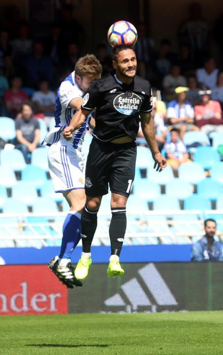 El Dépor cae ante la Real en Anoeta