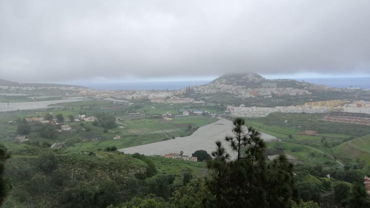 Mañana de sábado lluvioso en Arucas