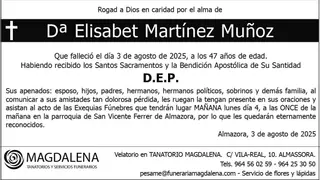 Dª Elisabet Martinez Muñoz