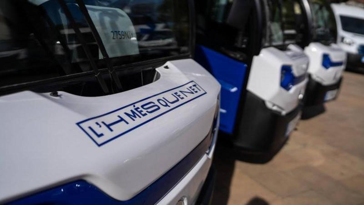Vehículos de limpieza de L'Hospitalet de Llobregat.