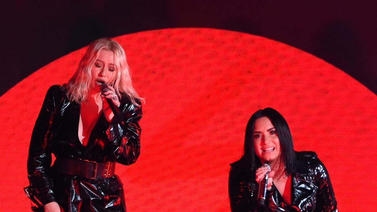 Christina Aguilera y Demi Lovato: ¡dueto de infarto!