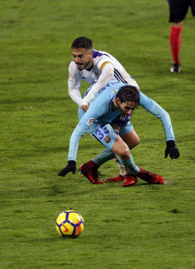 Imágenes del Real Zaragoza-Barcelona B