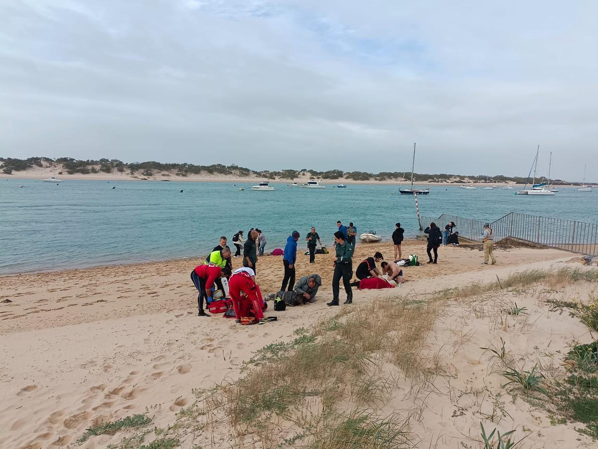 Inmigrantes en la costa de Cádiz
