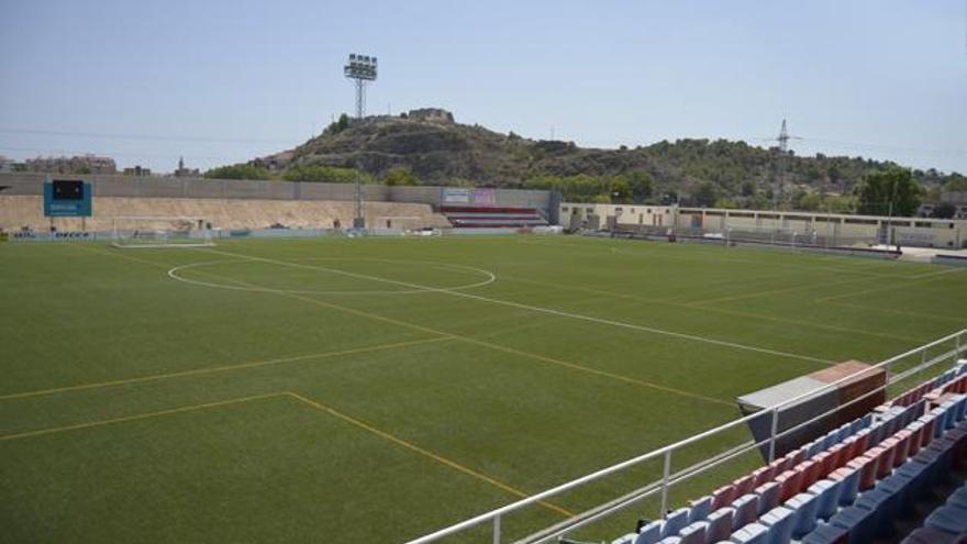 Imagen del Camp Nou de Monverdre donde jugará el Elche frente al Atlético Saguntino