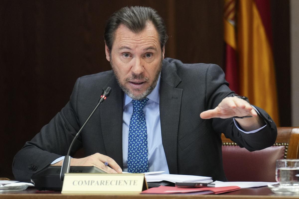 El ministro de Transportes, Óscar Puente, comparece en la comisión del caso Koldo del Senado