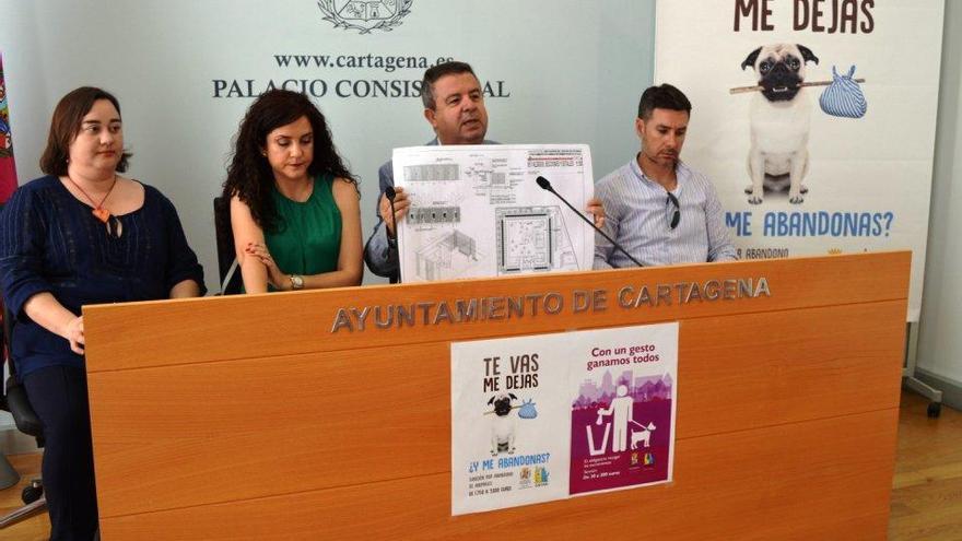 Rueda de prensa para presentar la campaña de mascotas.