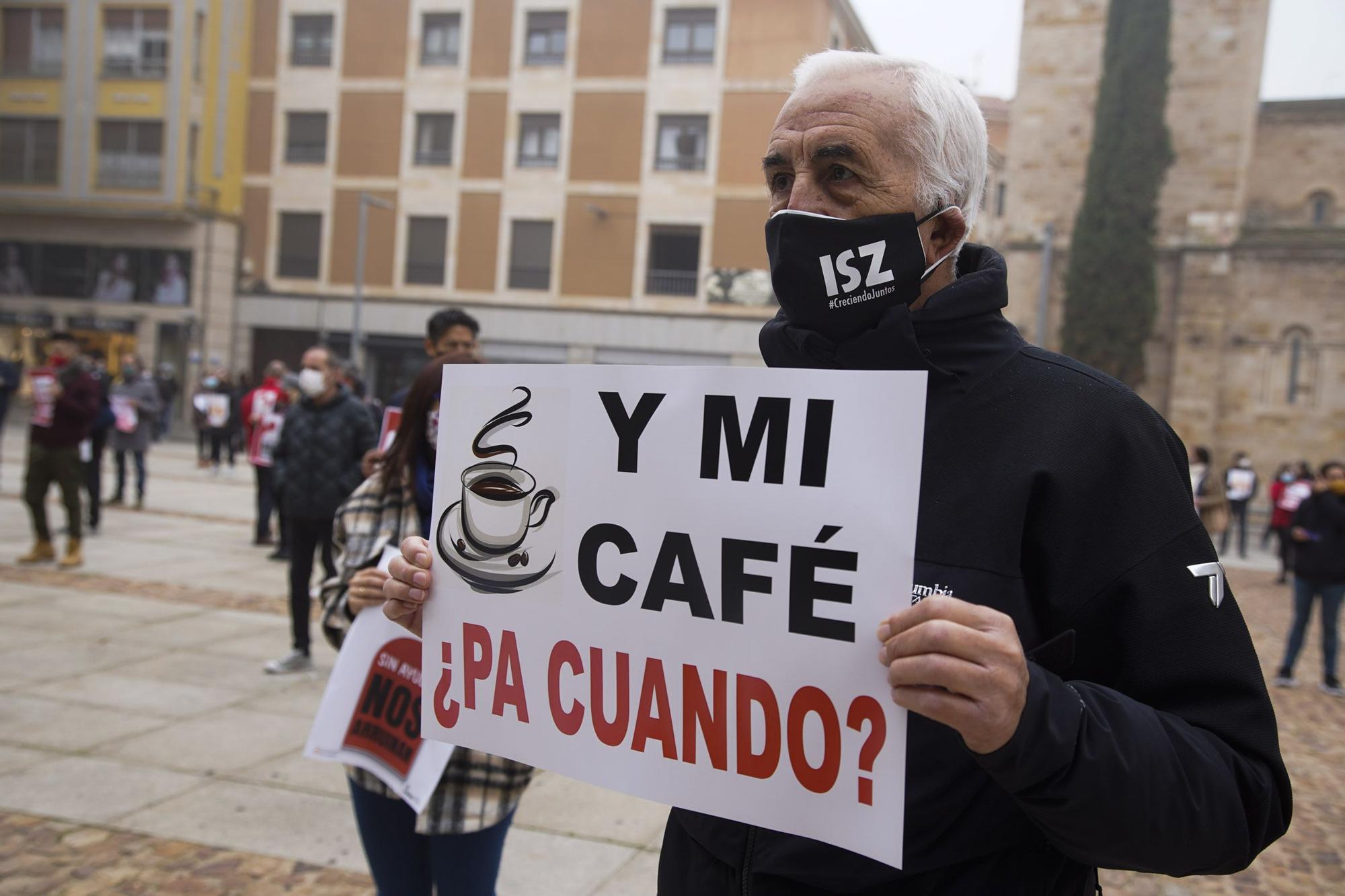 GALERÍA | La concentración de la hostelería en Zamora, en imágenes.