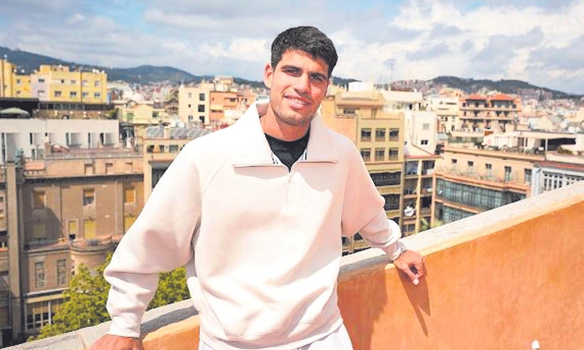 Carlos Alcaraz, en La Pedrera