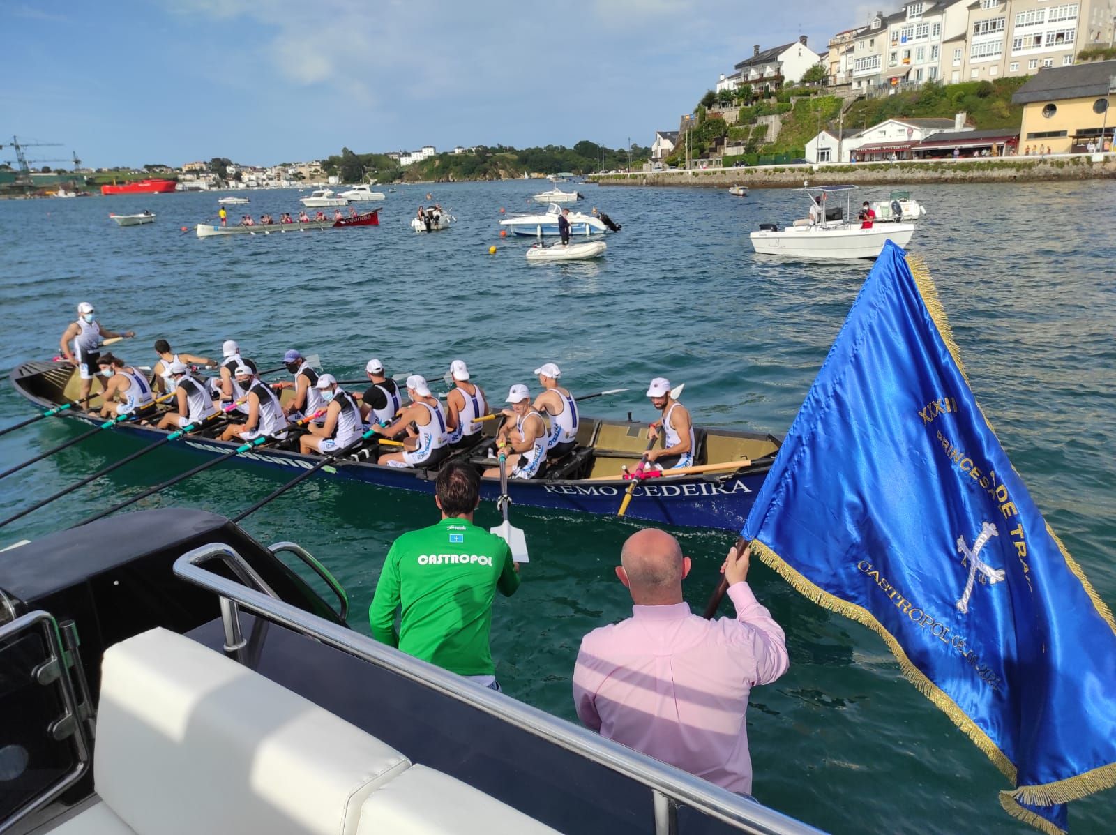 Castropol acoge la XXXIII Bandera Princesa de Asturias de Traineras