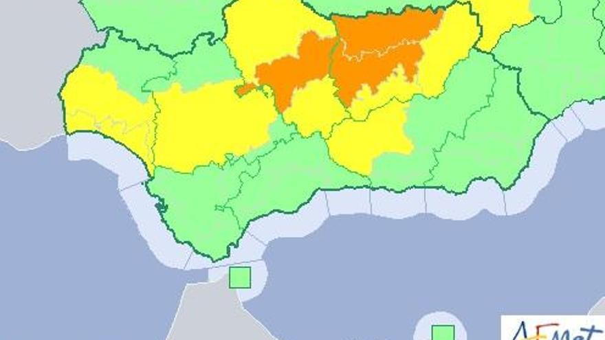 Aviso naranja en Córdoba para este miércoles