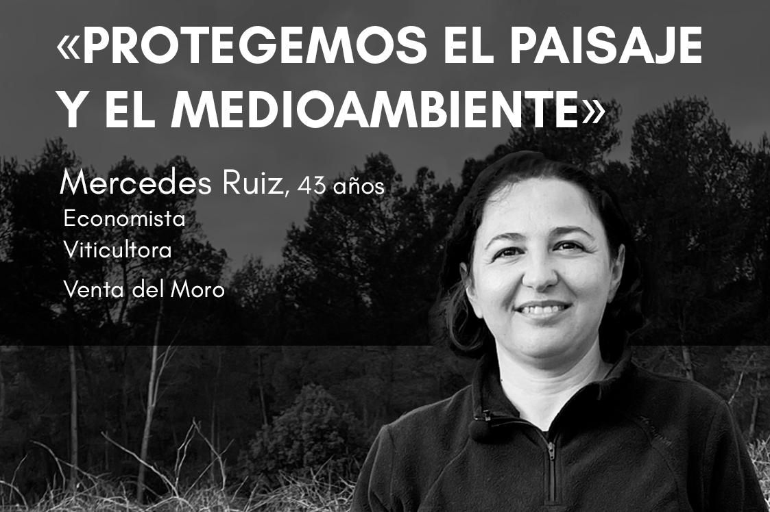 Mercedes Ruiz, economista y viticultora de Venta del Moro.
