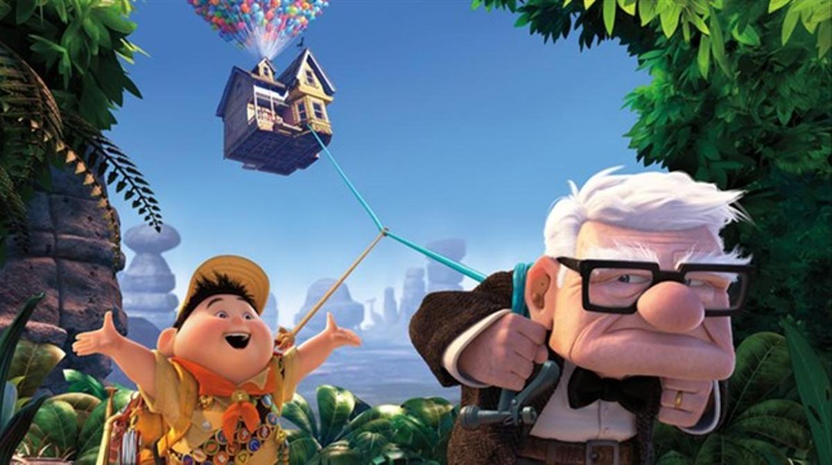 Els protagonistes d’’Up’, en una escena de la pel·lícula.