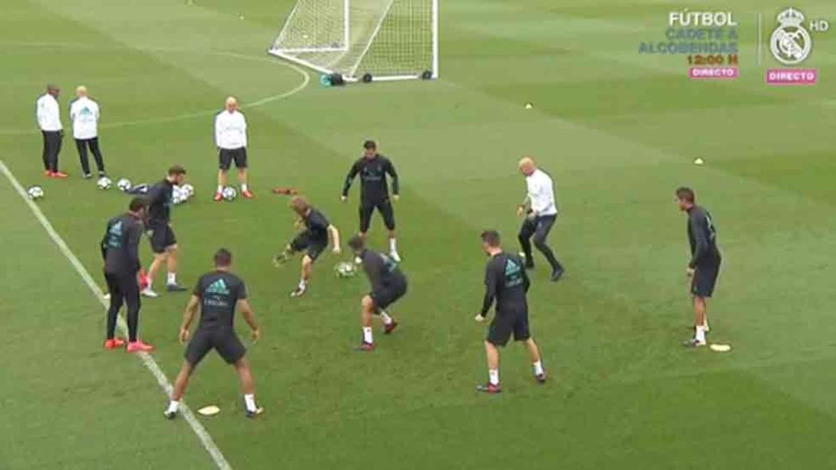 El Real Madrid ha realizado el entrenamiento previo al partido ante el Espanyol