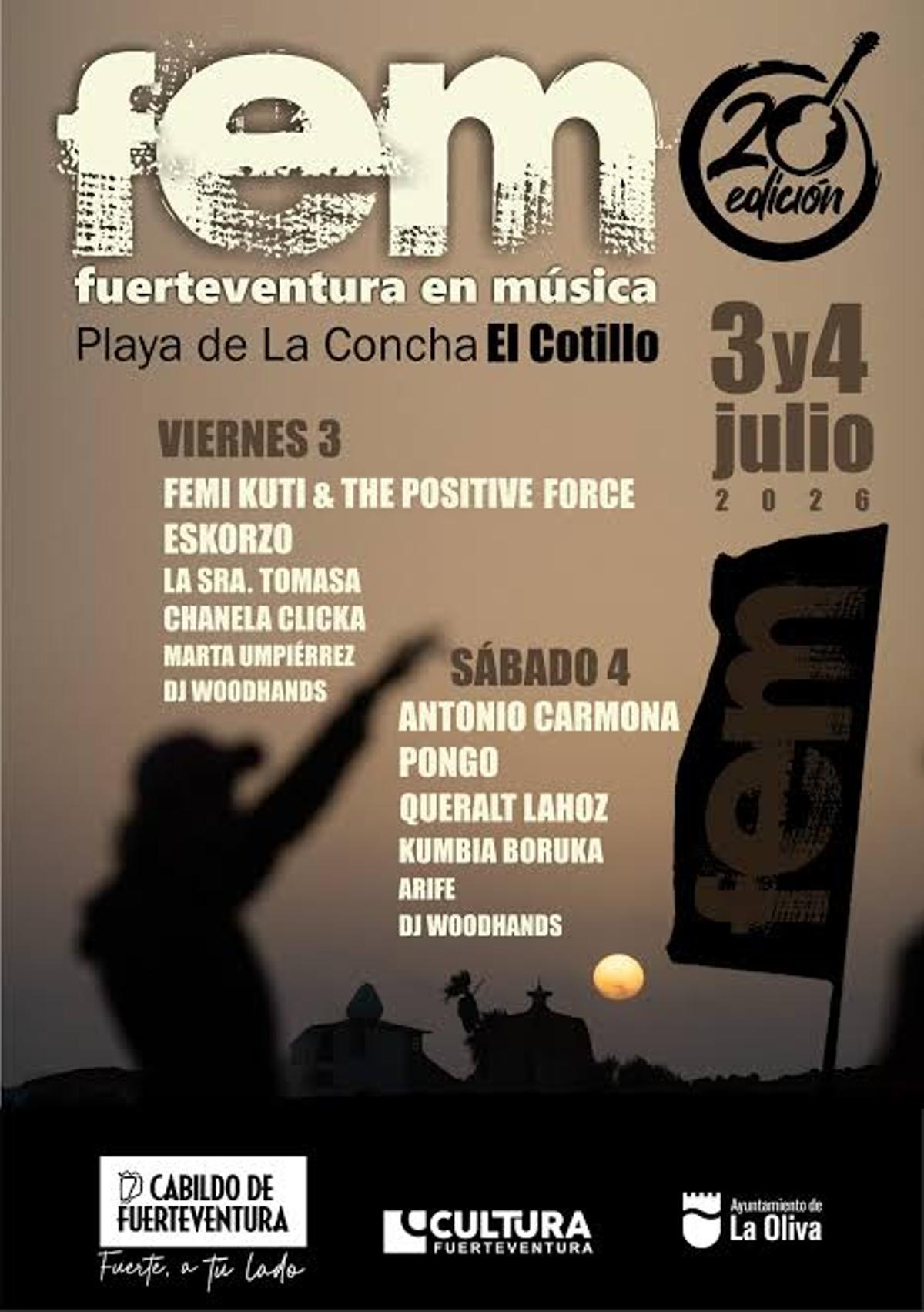Cartel del Fuerteventura en Música 2026