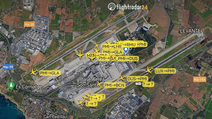 Una fuga de líquido en un avión causa retrasos en el aeropuerto de Palma