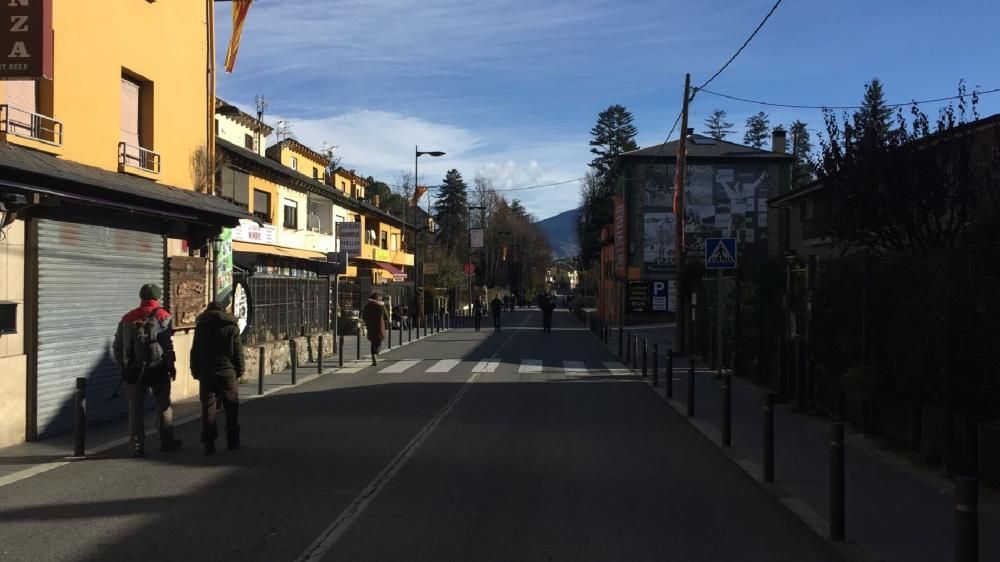 Tall a Puigcerdà de la frontera amb Andorra