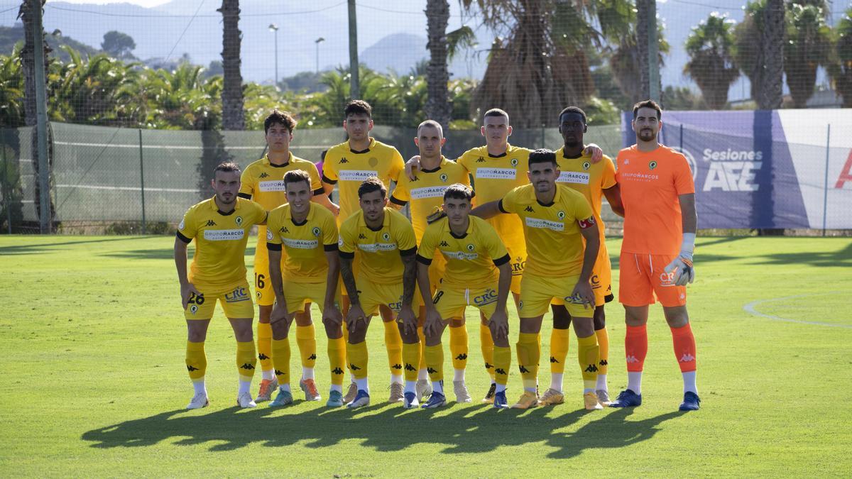 Once con el que el Hércules arrancó el partido disputado el pasado viernes en Oliva ante el combinado de la AFE