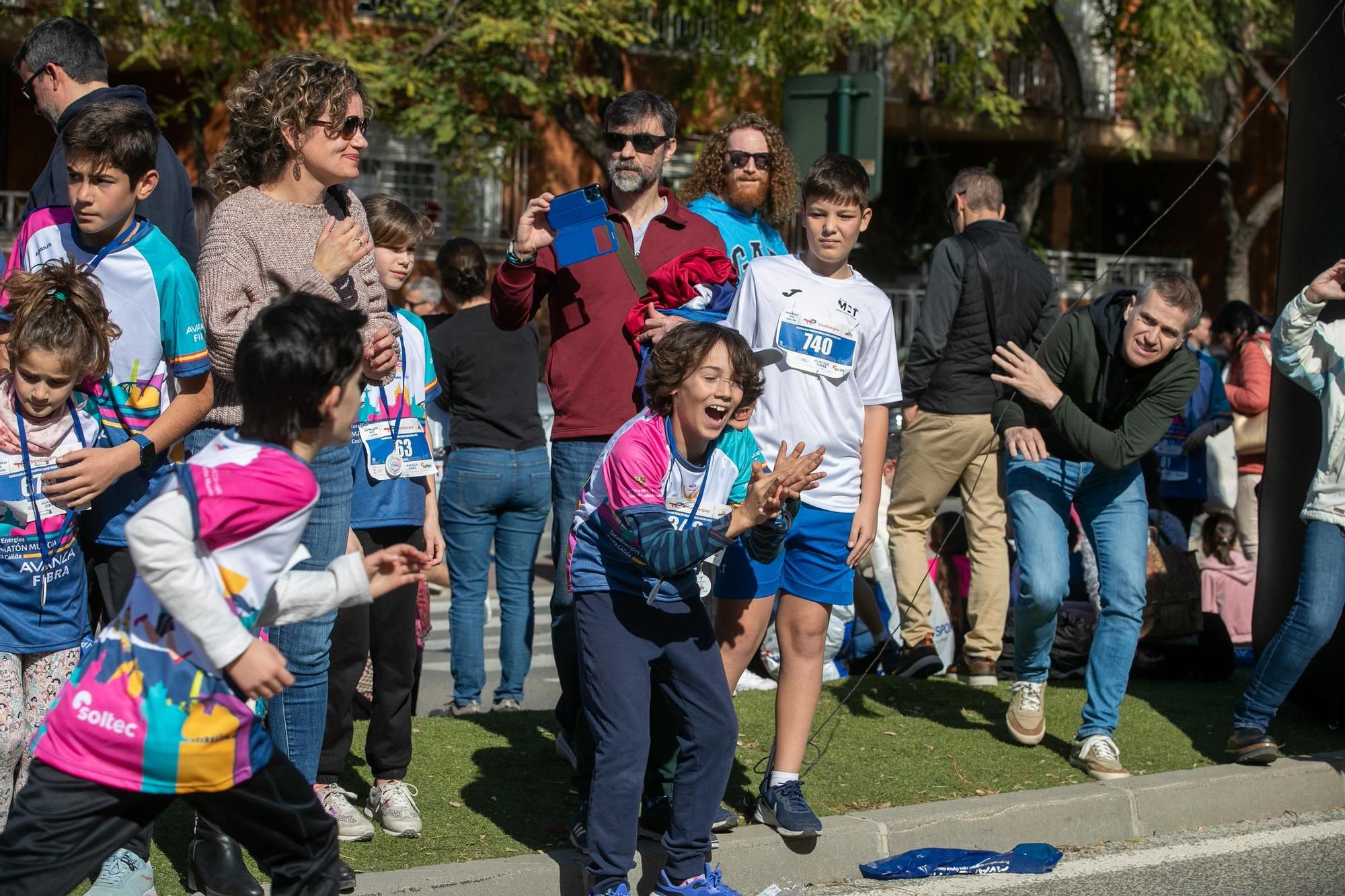 Carrera de menores de la TotalEnergies Murcia Maratón Costa Cálida