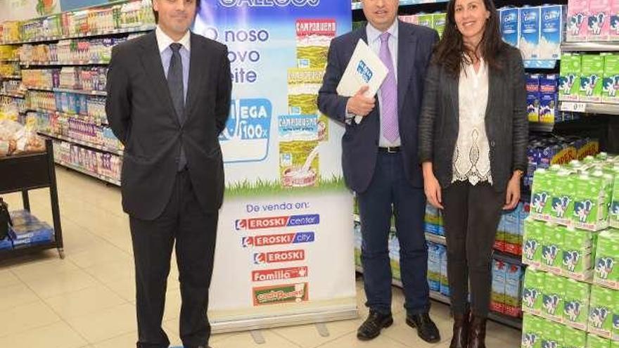 En la foto, Javier Bretón, Jorge Eiroa y Gabriela González.