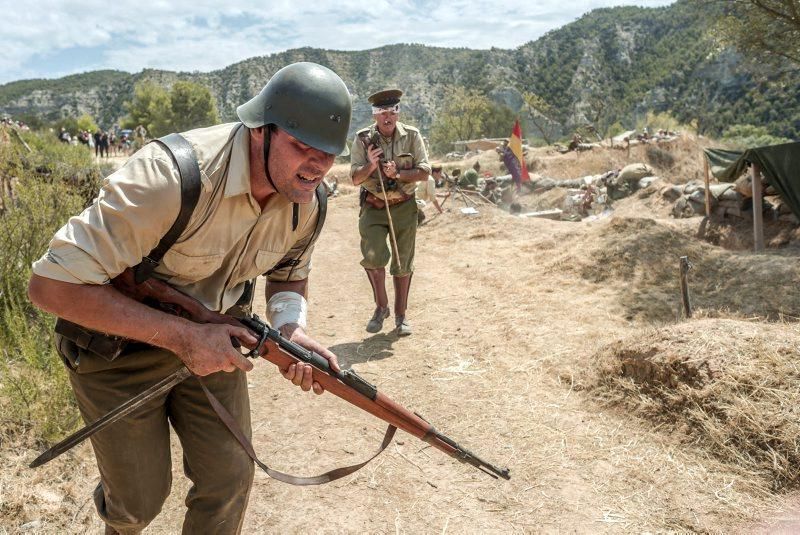 Recreación de la batalla del Ebro en Fayón