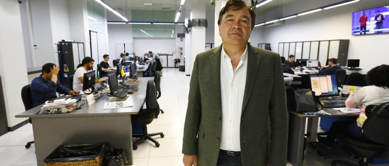 Tomás Guitarte, candidato de la coalición Aragón-Teruel Existe a la Presidencia de la DGA, en una entrevista con EL PERIÓDICO.