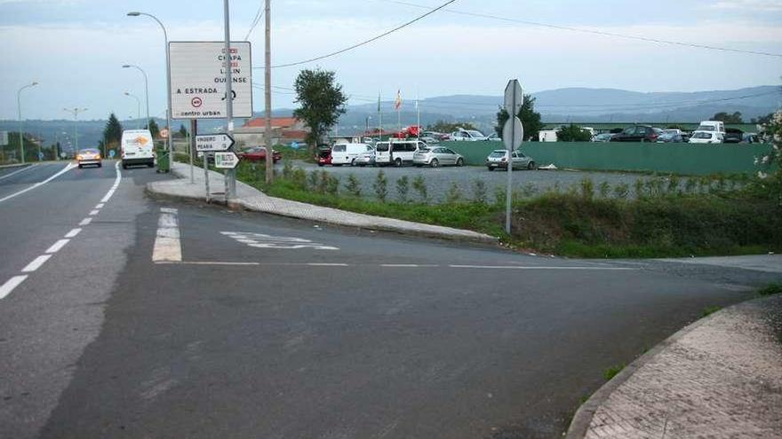 La variante haría que el vial enlazase con la rotonda de As Colonias. // Bernabé/Ana Bazal