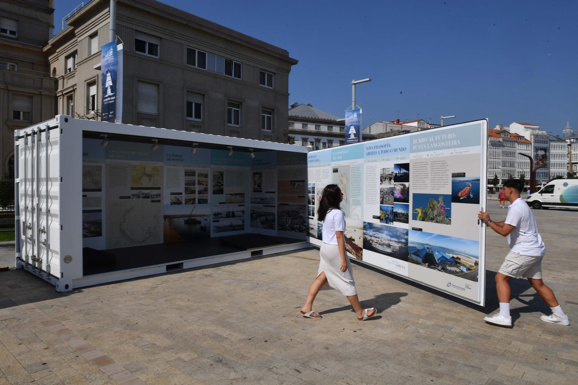 La exposición 'Porto da Coruña, unha historia visual', en Palexco hasta finales de septiembre