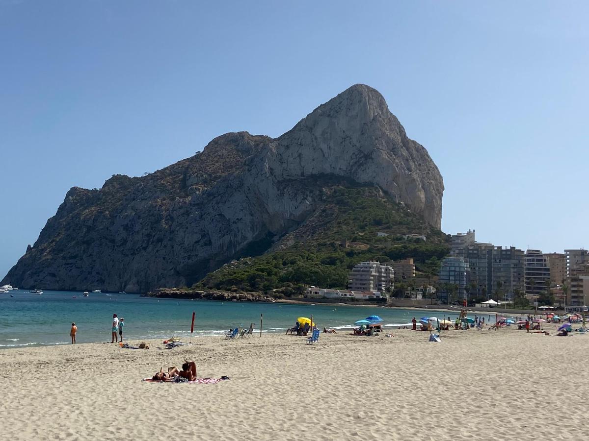 La playa de la Fossa de Calp