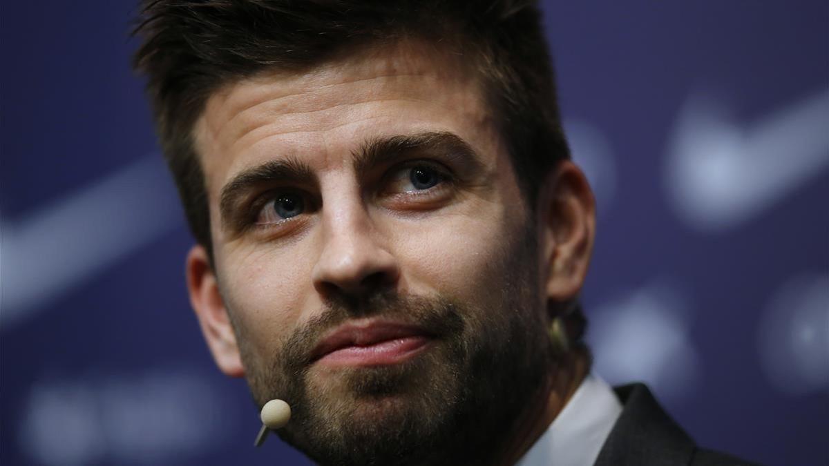 Gerard Piqué, en un acto con el Barcelona