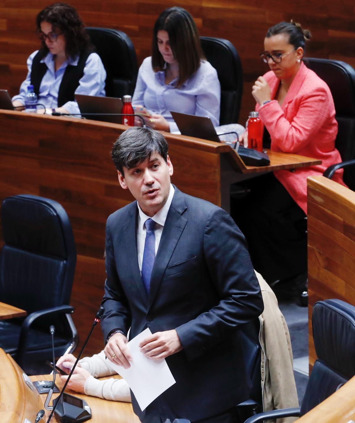 Borja Sánchez, en la Junta.