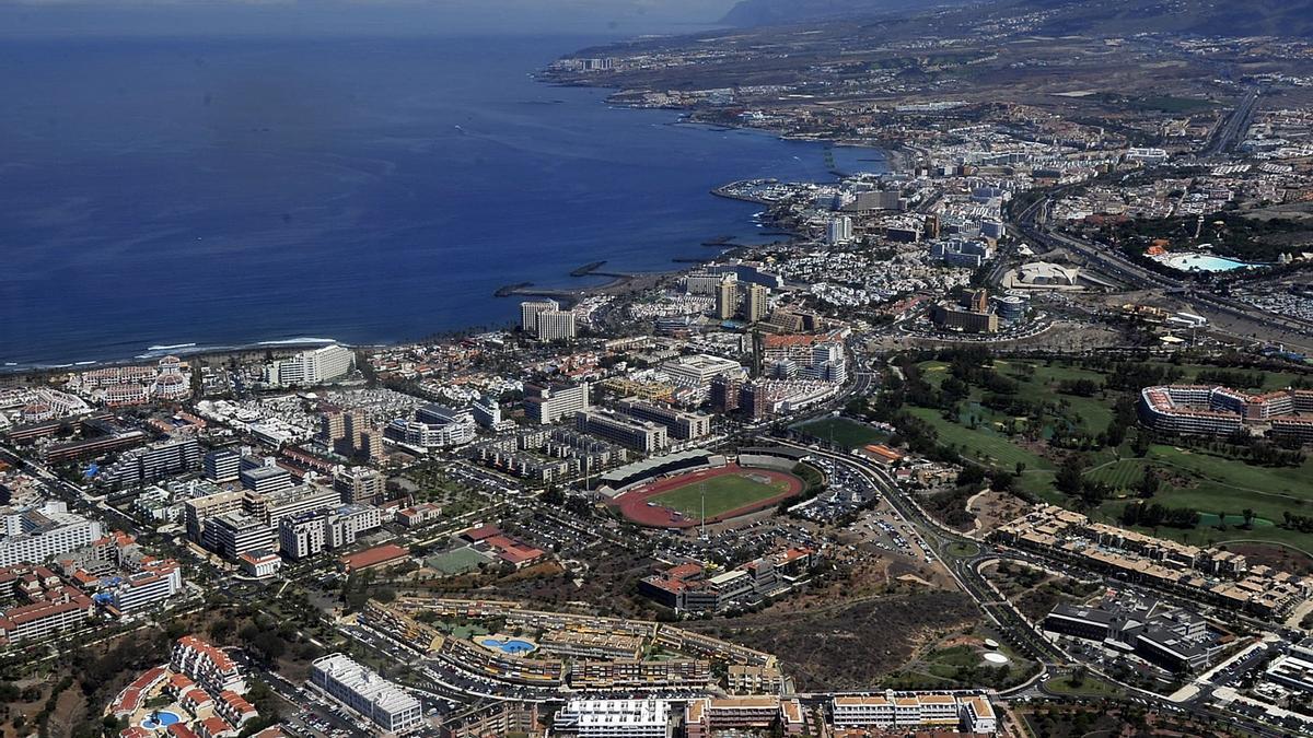 Zona turística del sur de Tenerife