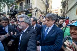 Puigdemont aparece en Barcelona después de siete años