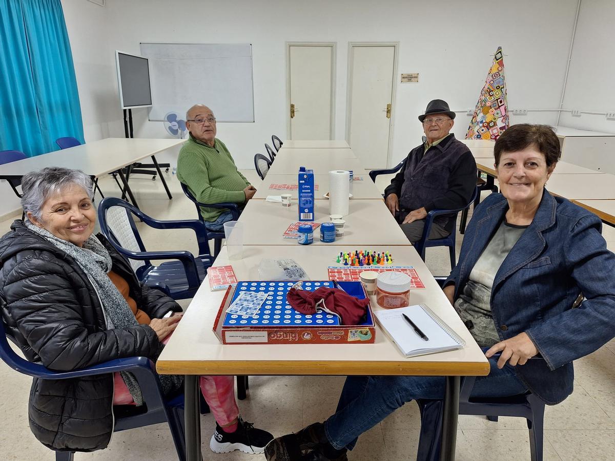 Ángela Rodríguez Báez, Sebastián Bordón Cabrera, Francisco Alemán Castro y Juana Guedes Guedes.