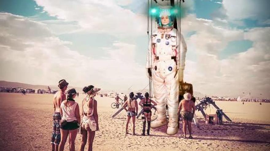 Euterpe, convertida en Astralia para el Burning Man.