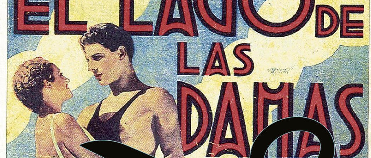 Afiche de &quot;El lago de las damas&quot;, una de las películas censuradas en el Palacio Valdés.