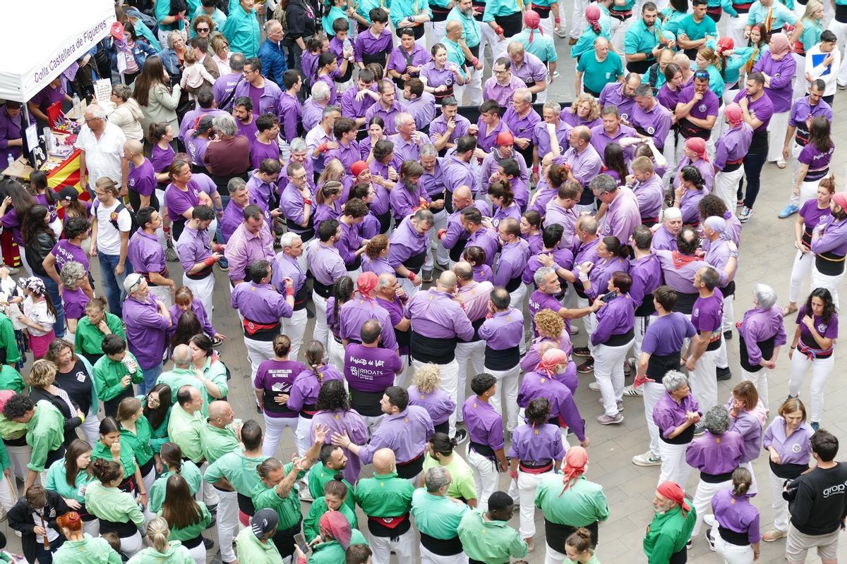 EN IMATGES | Figueres viu una diada castellera de Santa Creu pletòrica EN IMATGES | Figueres viu una diada castellera de Santa Creu pletòrica