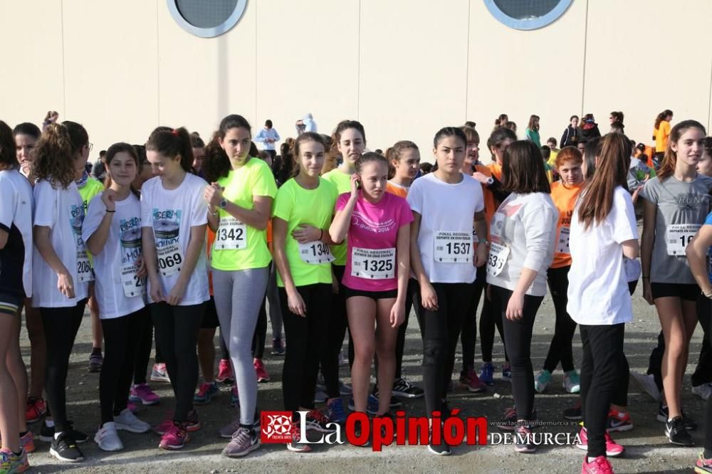 Final Regional de Cross Escolar: cadetes