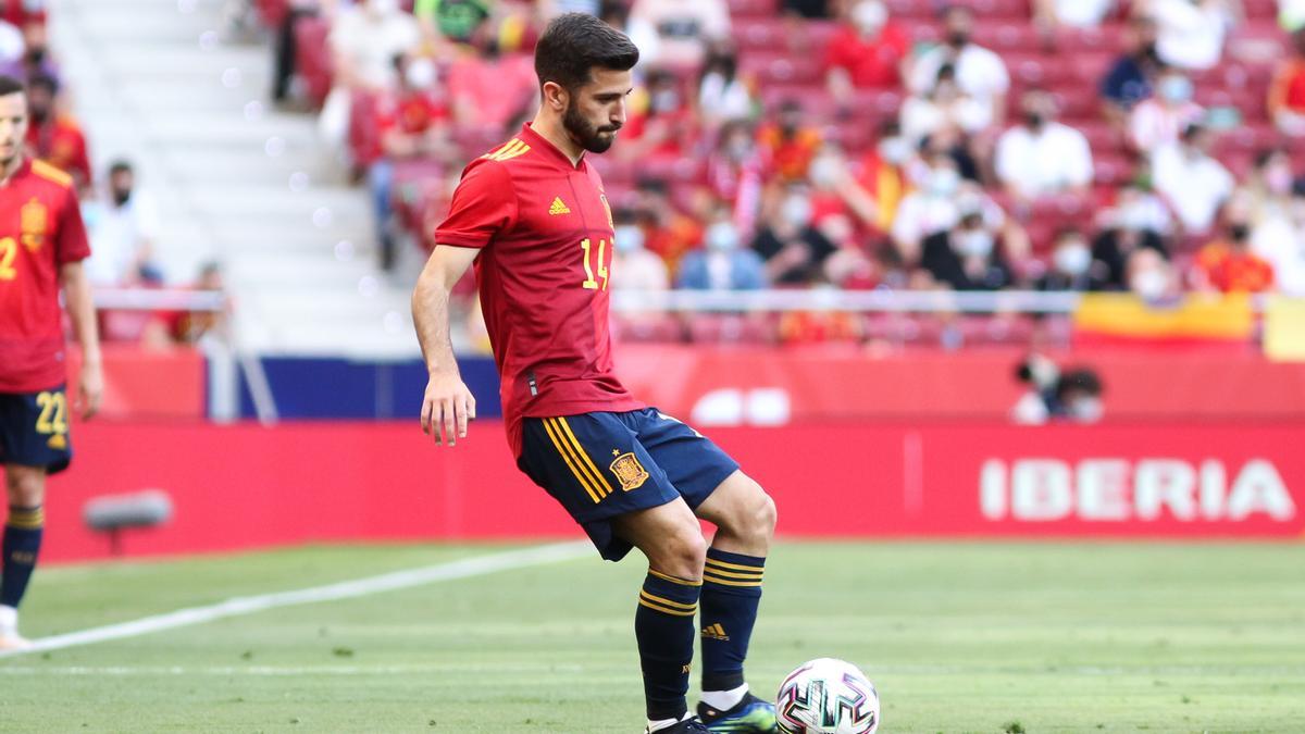 José Luis Gayà, en un partido con España.