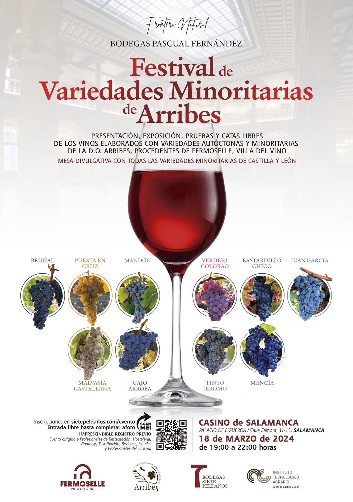Cartel promocional del festival de variedades minoritarias de Arribes