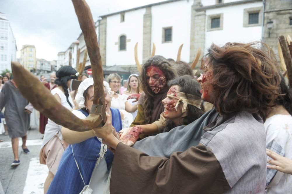 Expulsión de los leprosos en Betanzos