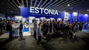 El stand de Estonia dentro del MWC 2024.