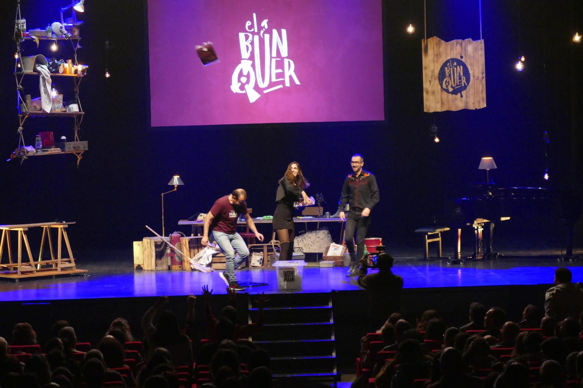 Les rialles entren al Búnquer del Teatre El Jardí de Figueres